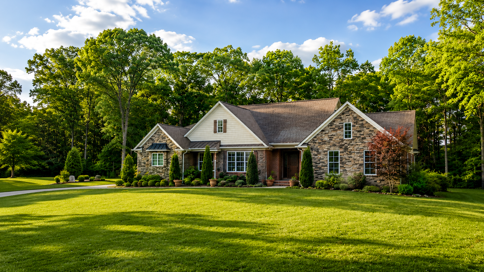 An inviting home exterior