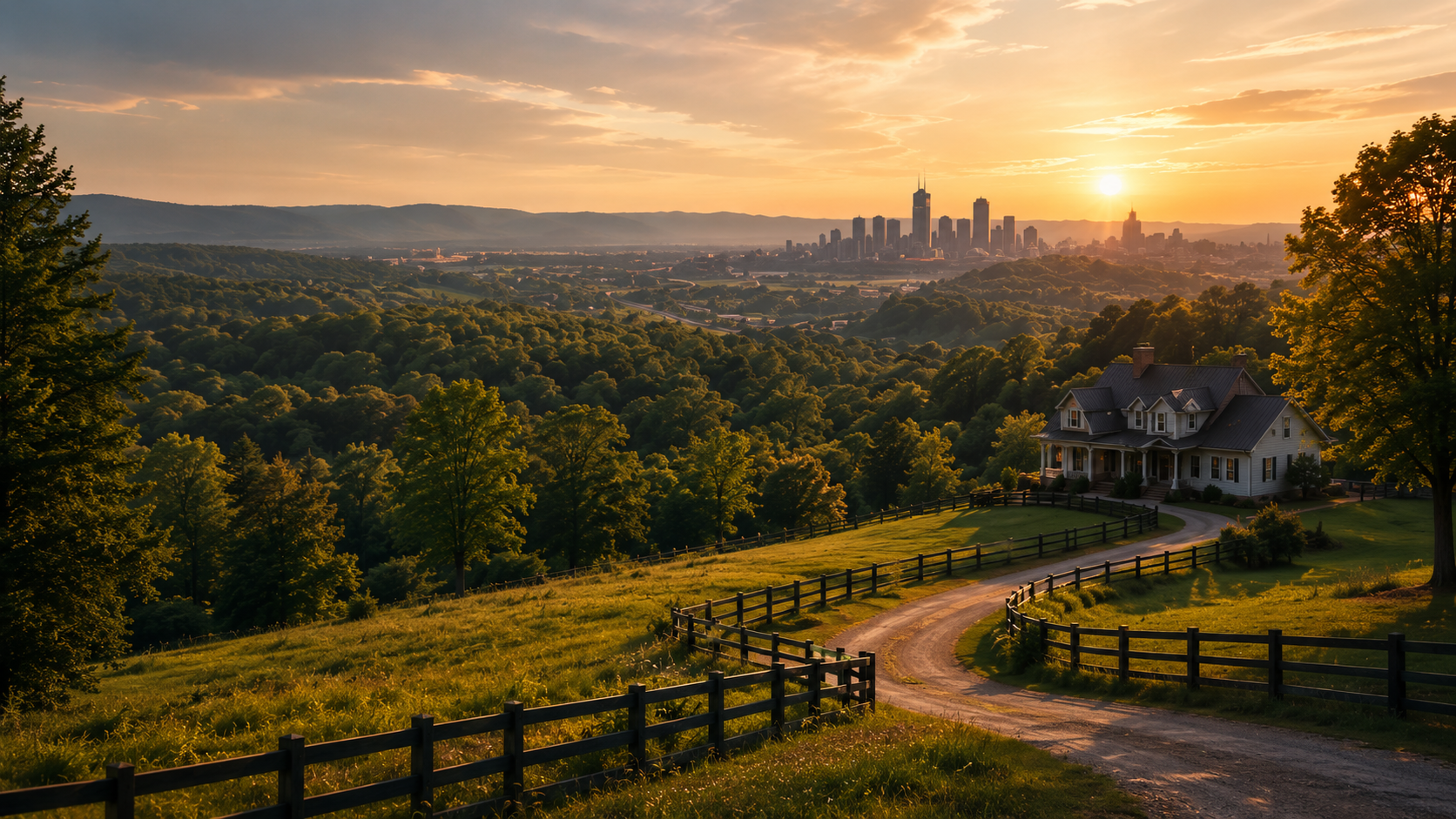 A Middle Tennessee neighborhood and landscape