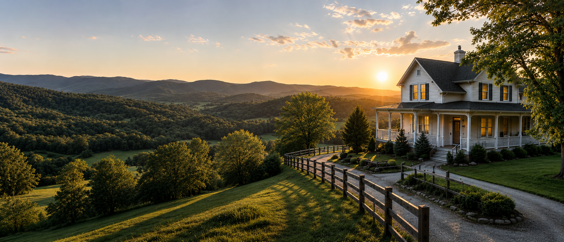 A welcoming Middle Tennessee home at sunset