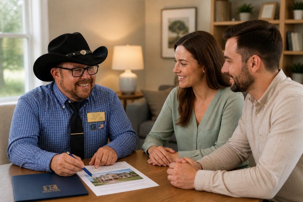 Nashville real estate agent Thomas Miller from 615 Realtors / Miller Land and Luxury helping home buyer